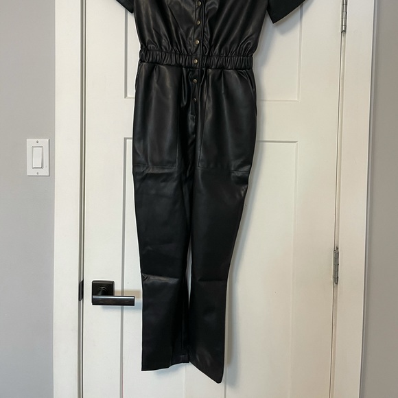 Smash & Tess Midnight Romper in Un-Real Leather 2XS - Picture 2 of 3